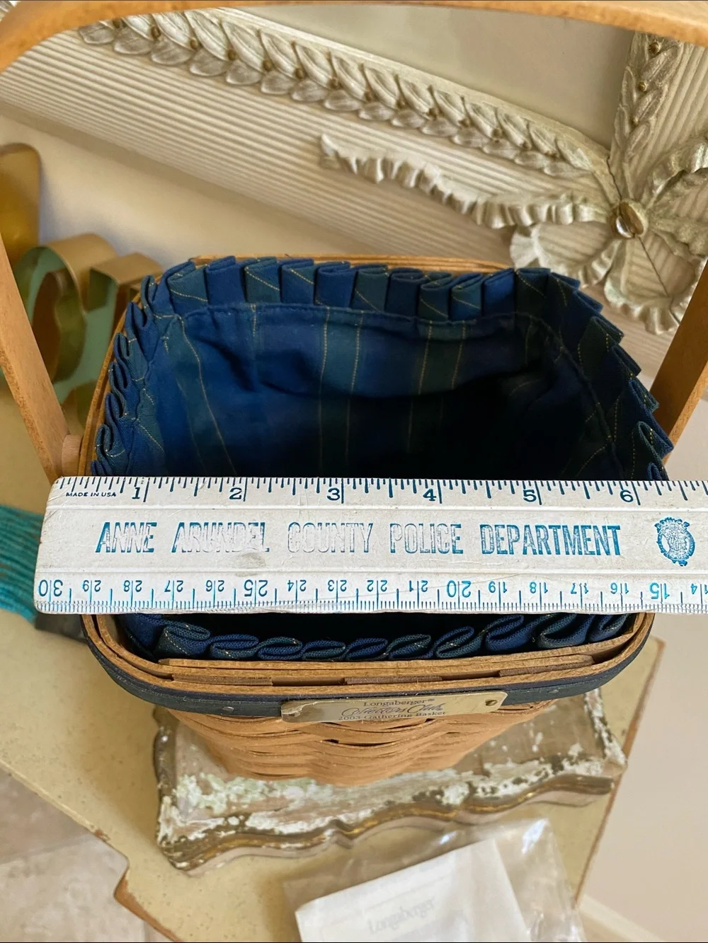 LONGABERGER Collectors Club Basket and Liner with original paperwork